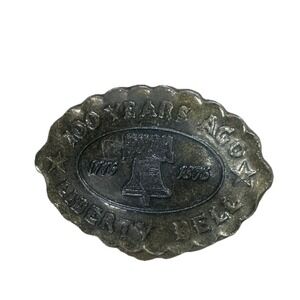 Vintage Belt Buckle Liberty Bell 1776 to 1876 100 Years Ago